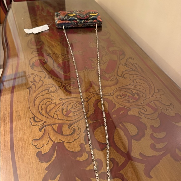 Multicolor Snakeskin Clutch - Picture 8 of 10